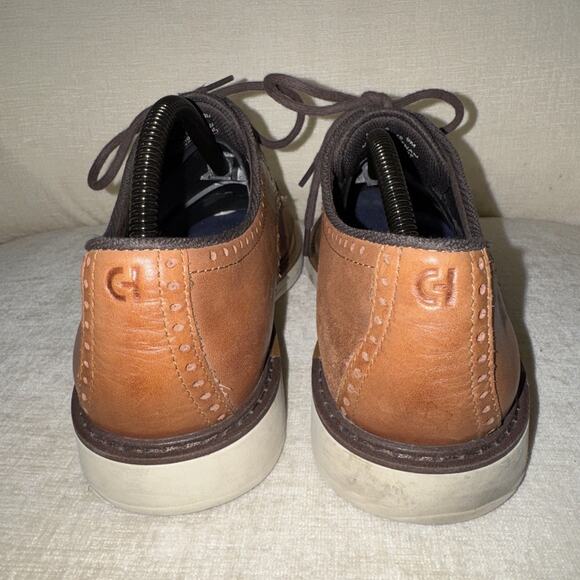 Cole Haan GoTo Plain Toe Oxford Mens 9M Brown Leather Derby Dress Shoe C34125 main image 9